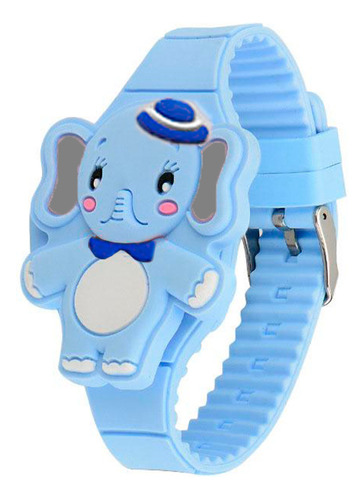 Reloj Led Digital Niño Niña Elefante + Estuche