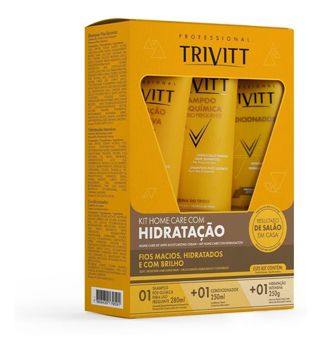 Kit Manutenção Trivitt Home Care C/ Hidratação Intensiva