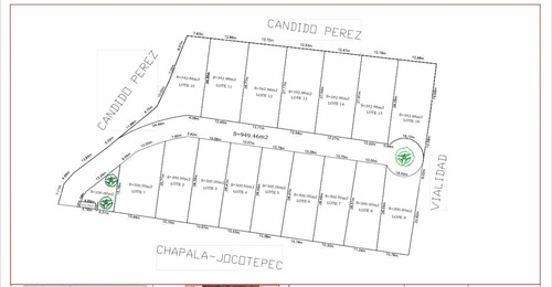 Terreno Residencial Vista Real Frente A Lago Chapala En San Juan Cosala