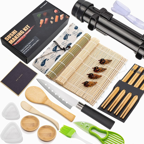 Kit Para Hacer Sushi, Kit De Rodillos De Bazuca De Sushi, 24