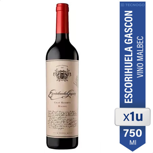 Vino Escorihuela Gascon Gran Reserva Malbec 750ml