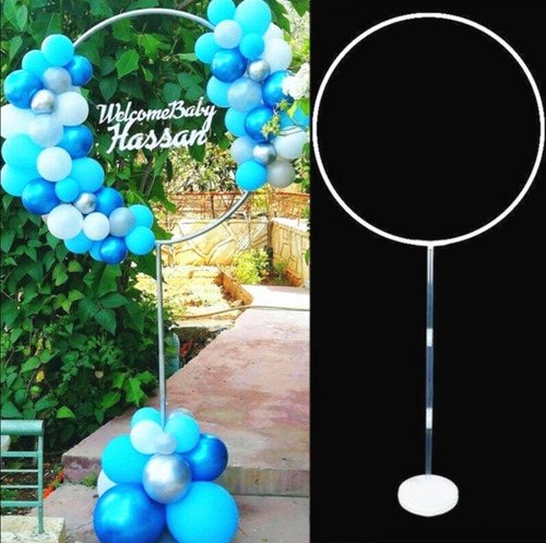 20 Base Circular Portatil Soporte P Globos Aro Decoracion