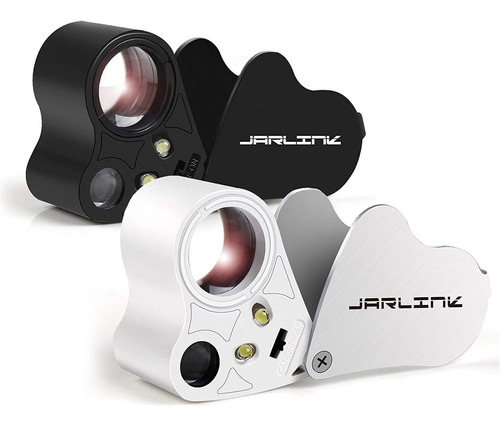 Jarlink 2 Lupas Iluminadas De 30 X 60 X Para Joyeros  Lupas 