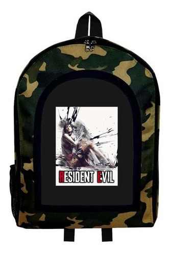 Mochila Camuflada Residen Evil Modelo 17