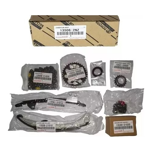 Kit De Cadena De Tiempo Toyota Yaris Belta 1.5l 06-10 1nzfe