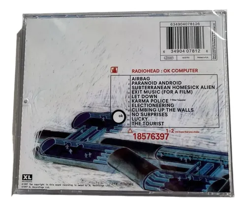 Radiohead Ok Computer Cd Álbum Clásico | MercadoLivre
