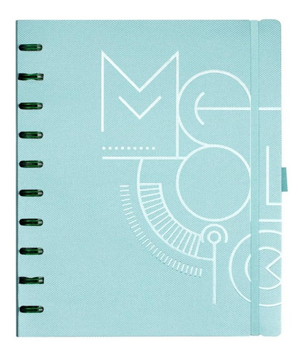 Caderno Sys Flex Coleção Metallic Verde - Plus - Ótima
