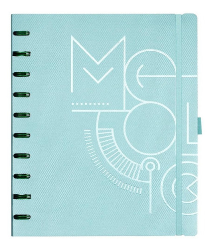 Imagem 1 de 2 de Caderno Sys Flex Coleção Metallic Verde - Plus - Ótima