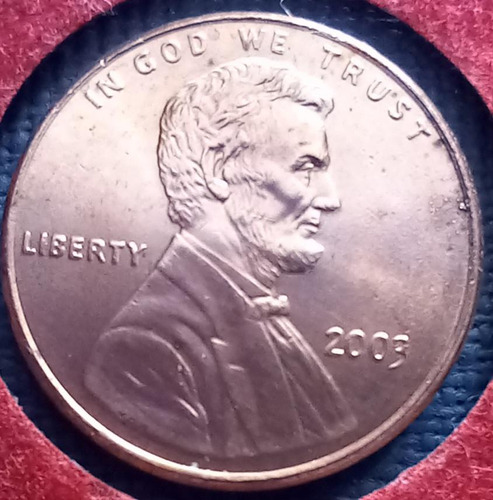 Moneda Usa 1c De Abraham Lincon De 2003. 