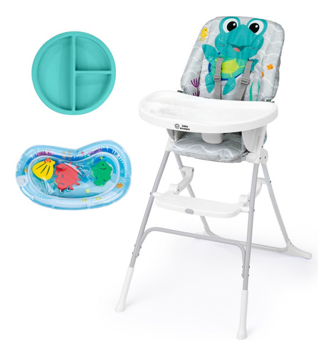 Silla Periquera Para Bebé Baby Einstein Snack & Splash 2en1 Azul