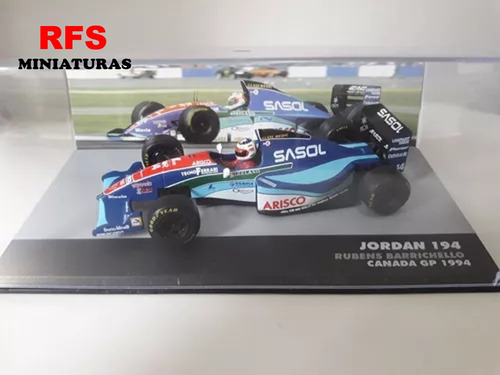 Miniatura Lendas Brasileiras Jordan 194 R. Barrichello Canad
