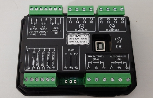Imagen 3 de 3 de Ats Modulo De Control Para Transferencia Automática Ats420