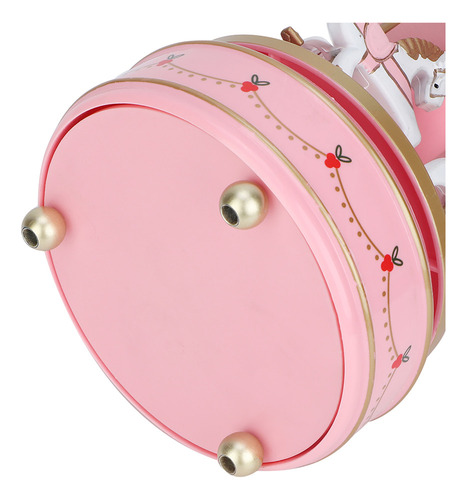 Ms Caja De Música Redonda Merry Go, Carrusel, Regalo,