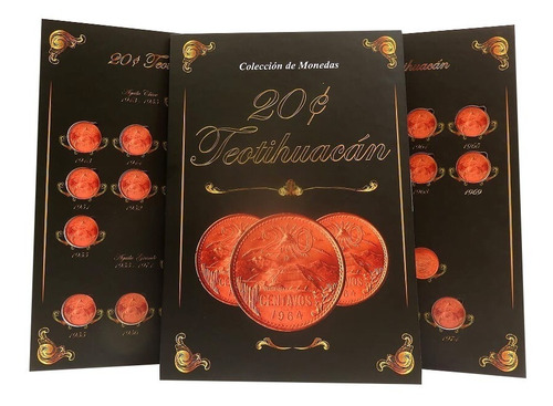 Album Monedas 20 Centavos Teotihuacan 1943 1974 Full