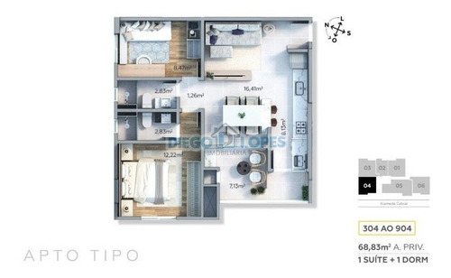 Imagem 13 de 15 de Cobertura Duplex Para Venda, 3 Dormitório(s), 150.53m² - 2418