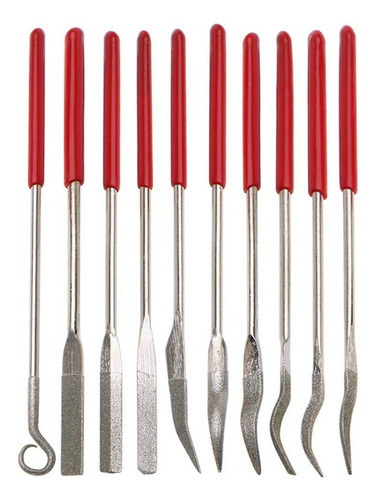 . Set De 10 Miniuñas Con Forma De Diamante Para Uñas Con