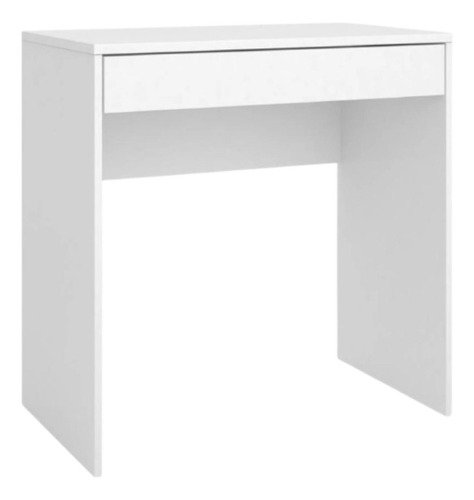 Escrivaninha Com Gaveta 70cm X 45cm Para Escritório Branco Tudo Para Decorar