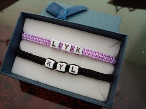 Pulseras Parejas Con Iniciales - Regalos Personalizados