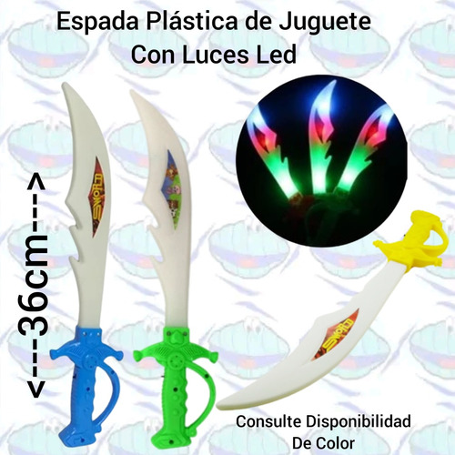 Espada Plástica De Juguete Con Luces Para Niños / Espadas 