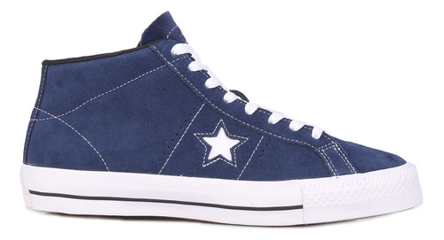 Converse Cons One Star Pro Suede Mid Navy Shoesfactory4
