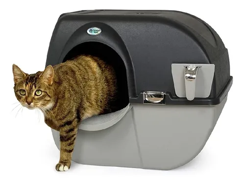 Arenero Gato Autolimpiable Semiautomatico Elite Cromo Grande