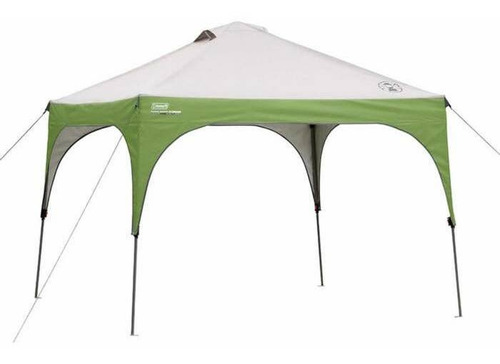 Carpa articulada Coleman de acero 3x3 con protección solar FPS50, color amarillo