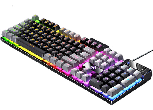 Teclado Mecánico Para Juegos Usb Rgb Retroiluminado Para Pc
