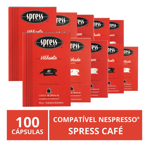 100 Cápsulas Para Nespresso®, Spress Café