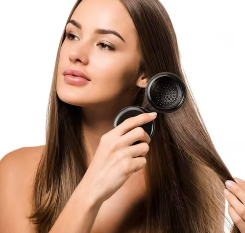 Cepillo Peine De Pelo Plegable Con Espejo Portatil Bolsillo
