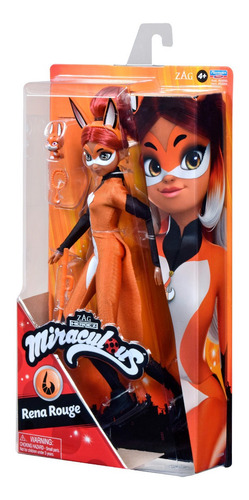 Imagen 2 de 2 de Muñeca Rena Rouge Ladybug Miraculous 26 Cm