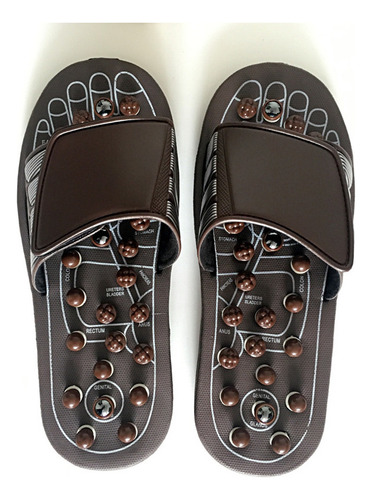 - Sandalias De Reflexología Zapatillas Con Masajeador De