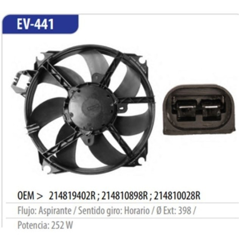 Electroventilador Renault Fluence Gt 2.0 1.6 Ev-441