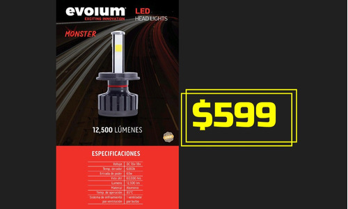 Focos Led Evolum Monster 12500lm