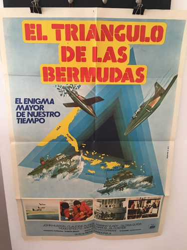 Afiche De Cine Original - El Triangulo De Las Bermudas