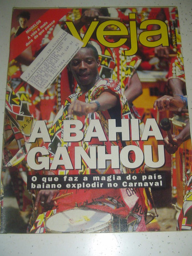 Revista Veja 1276 Arósio Luana Th Collor Carnaval Bahia 1993