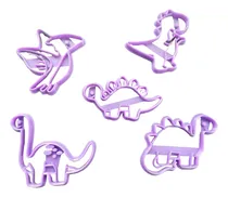 Comprar Set X5 Cortantes Dinosaurio Galleta Cookie Fondant  Cookie