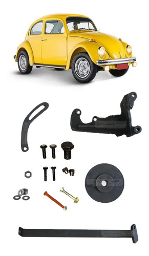 Kit Suporte Ar Condicionado + Polia Fusca Puma Chevette