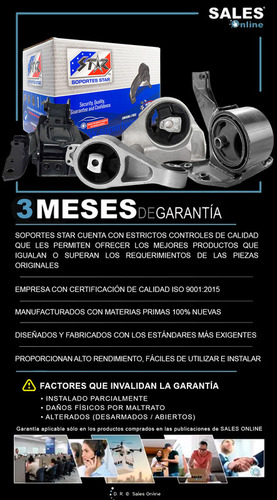 Soporte Transmisión Trasero Para Nissan Nv3500 4.0l V6 2012