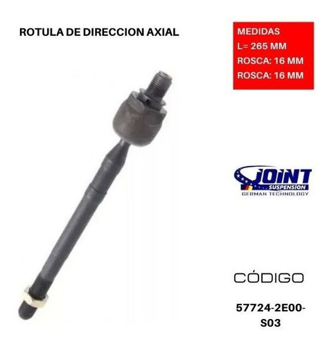 Rotula Direccion Compatible Hyundai Tucson 1.7l 2015