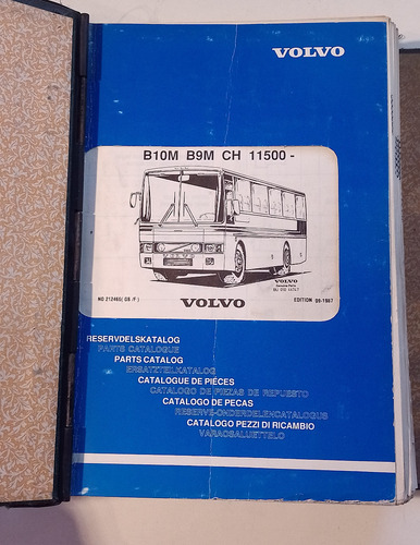 Manual Despiece Bus Volvo B10m B9m Ch 11500 Repuestos Ingles