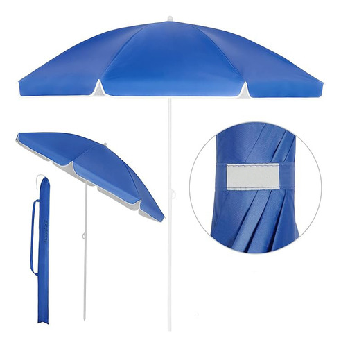 Sombrilla Jardin Playa Camping 2m Parasol Importador Gtp