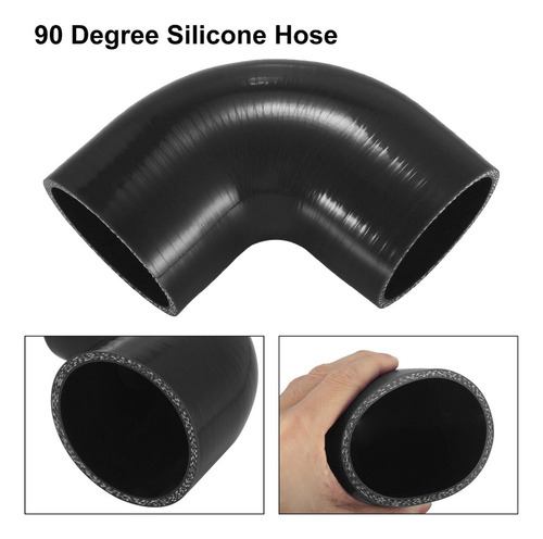 S Manguera De Silicon Codo 90 Grados Intercooler 70mm Negro