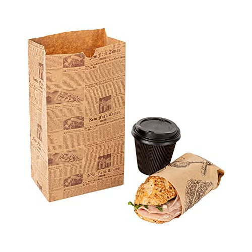 Bolsa Tek 2lb Bolsas De Papel, 100 Bolsas De Almuerzo 44hbk