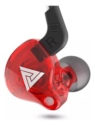 Auriculares In-ear Ak6 Rojo Monitor Para Musicos Sonido Pro