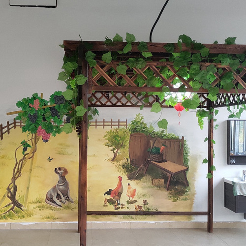 Simulación De 12 Racimos De Uvas Artificiales, Decorativas Y