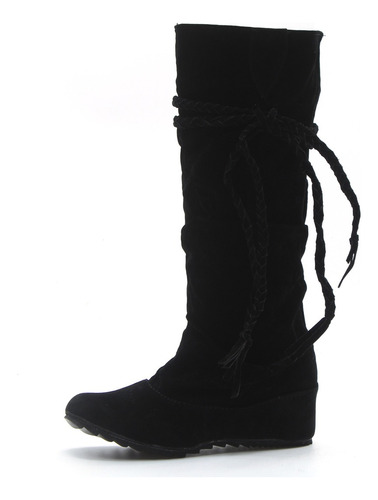 Botas De Nieve Sapatos Femininos Por Encima De La Rodilla, C