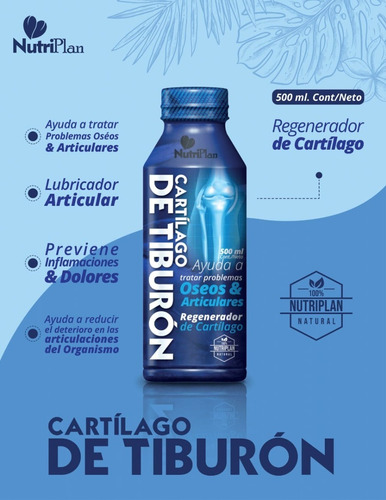 Cartilago De Tiburon 500 Ml - mL a $40