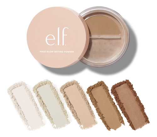 Base de maquillaje en polvo E.L.F. Cosmetics Halo Glow Setting Powder 83390 Halo Glow Setting Powder tono deep - 6.8g
