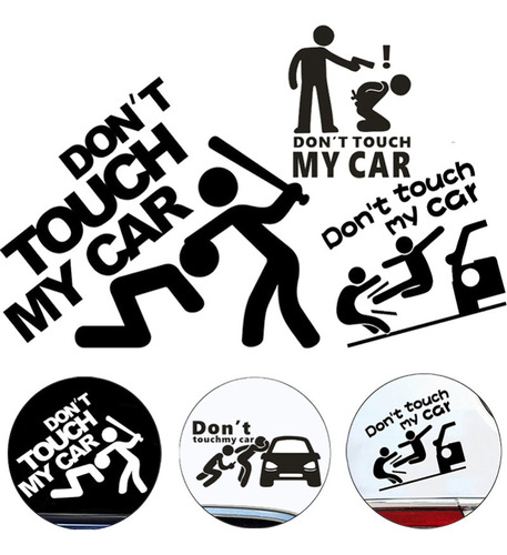 Vinil Para Auto Divertido Stickers Don´t Touch My Car Coche