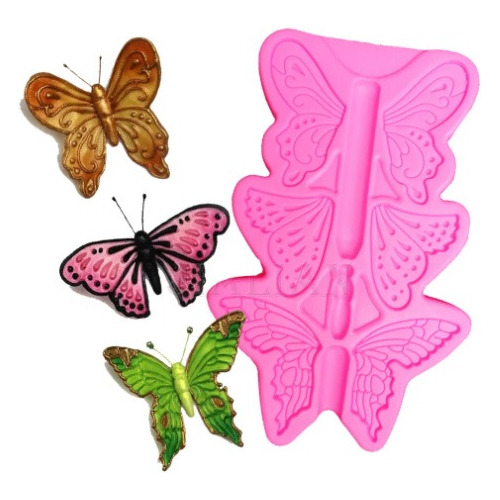 Molde De Silicona Para Repostería De Mariposas 7 Mm Grosor